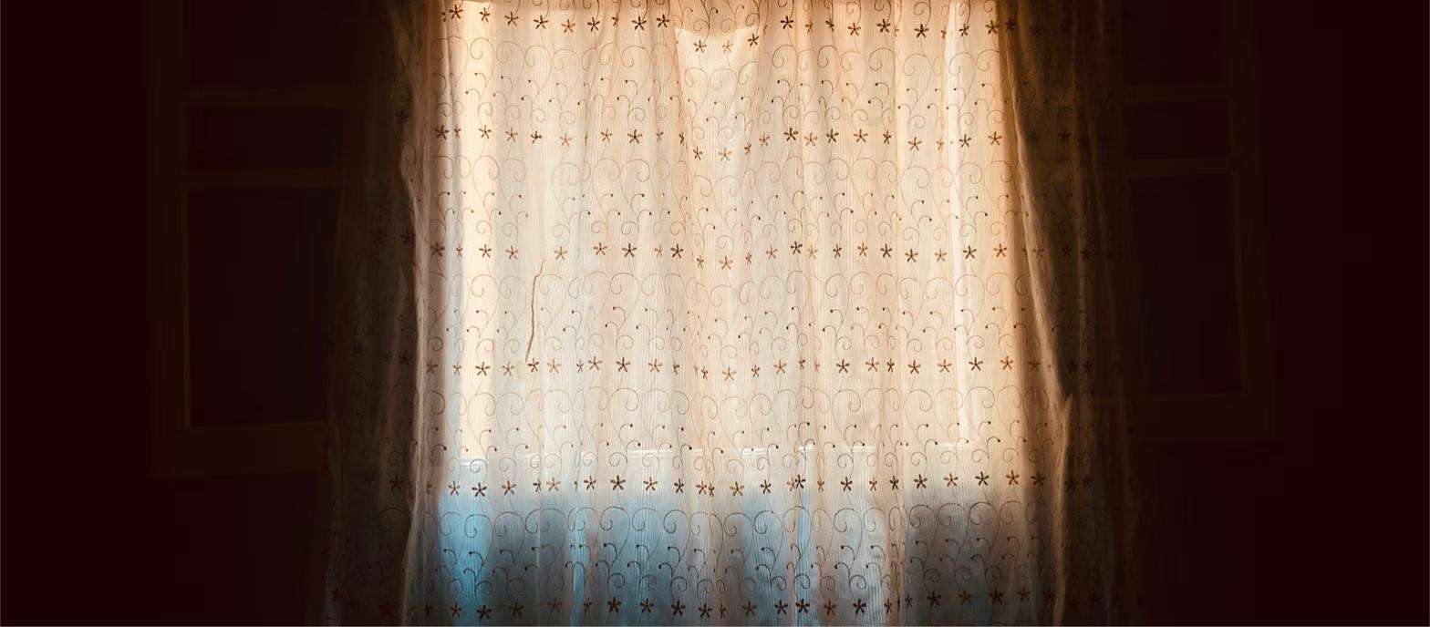 Užuolaidos klostės detalė